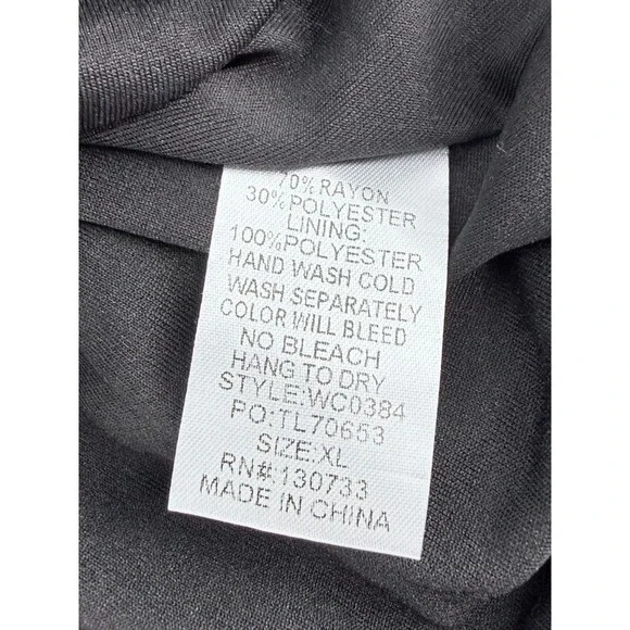 Boho Embroidered Babydoll Dress Black Cottagecore Flowy Fairy Style S - Picture 10 of 16